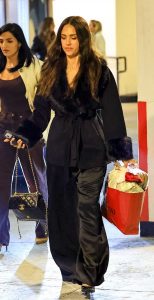 Jessica Alba in a Black Ensemble