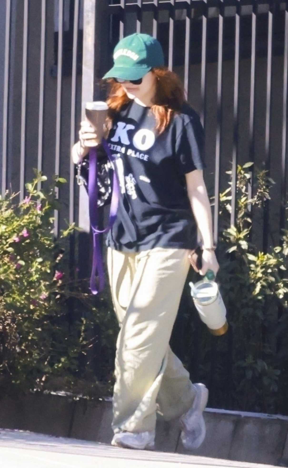 Joey King in a Greeen Cap