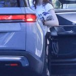 Joey King in a White Tee Picking Up Her New Car in Los Angeles 12/30/2025