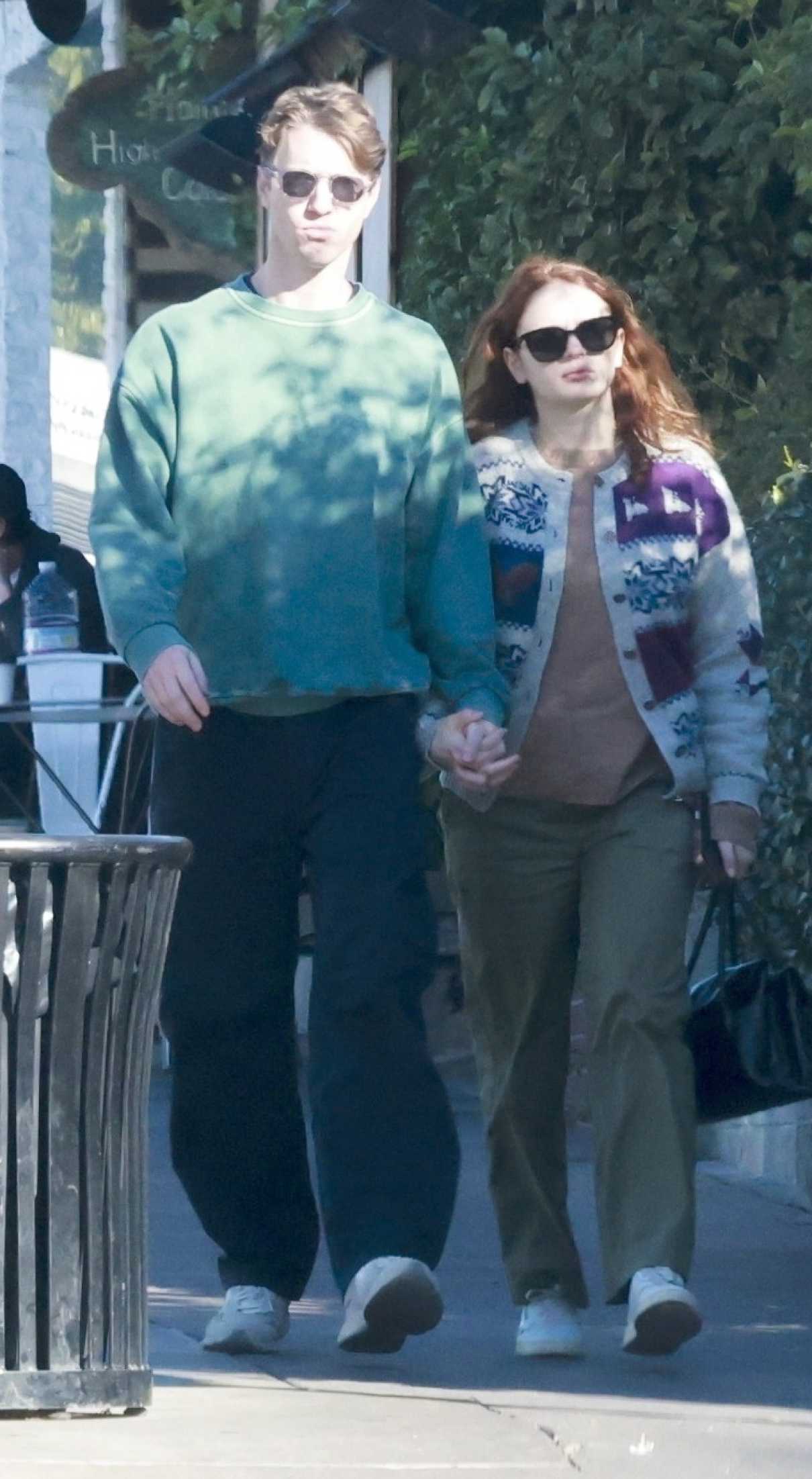 Joey King in an Olive Pants