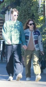 Joey King in an Olive Pants