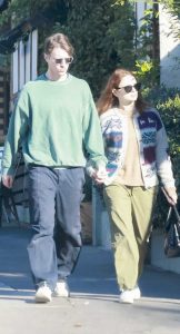 Joey King in an Olive Pants