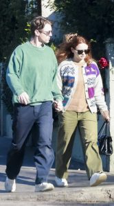 Joey King in an Olive Pants