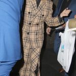 Kate Hudson in a Beige Plaid Ensemble Arrives at NBC Studios in New York 12/10/2025