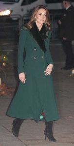 Kate Middleton in a Green Coat