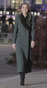 Kate Middleton in a Green Coat