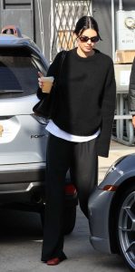 Kendall Jenner in a Black Sweater