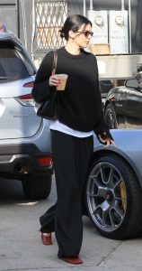 Kendall Jenner in a Black Sweater