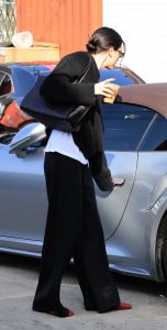 Kendall Jenner in a Black Sweater