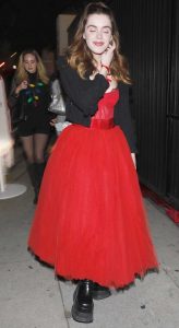 Kiernan Shipka in a Red Dress