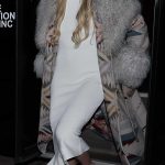Lindsey Vonn in a Beige Dress Enjoys Christmas Dinner with Brooks Nader at Casa Tua in Aspen 12/25/2025