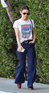 Lucy Hale in a White Tee