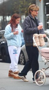 Millie Bobby Brown in a White Sweatpants