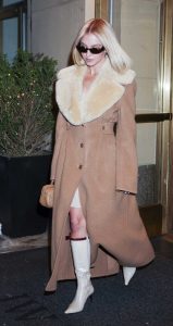 Sydney Sweeney in a Tan Coat