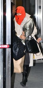 Zendaya in an Orange Hood