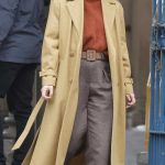 Keira Knightley in a Yellow Coat Filming Netflix Thriller Black Doves in London 01/20/2026