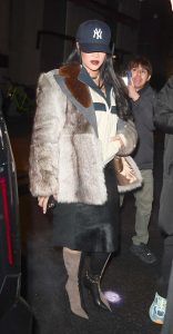 Rihanna in a Black Cap