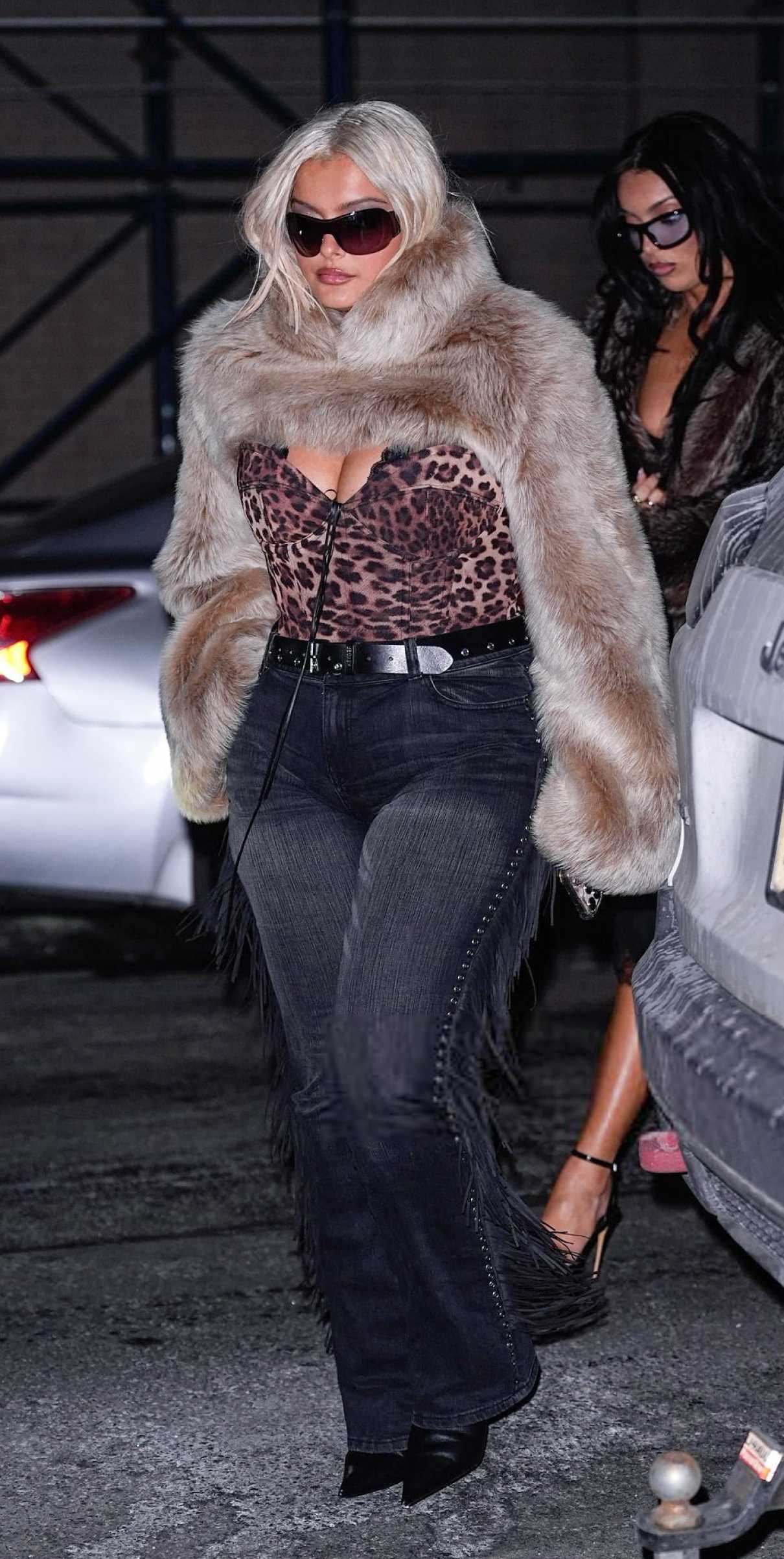 Bebe Rexha in an Animal Print Top