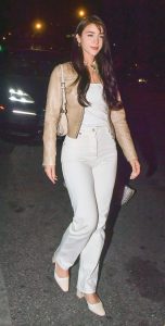 Caylee Cowan in a White Jeans