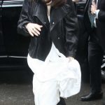 Dove Cameron in a Black Leather Jacket Was Seen Out in New York City 02/18/2026