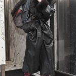 Emily Ratajkowski in a Black Leather Coat Was Seen Out in New York 02/06/2026