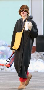 Jennifer Lawrence in a Black Coat