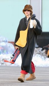 Jennifer Lawrence in a Black Coat