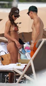 Jessica Alba in a Patterned Bikini