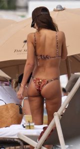 Jessica Alba in a Patterned Bikini