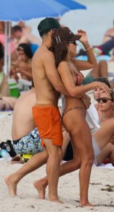 Jessica Alba in a Patterned Bikini