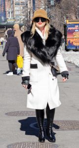 Kathryn Newton in a White Coat