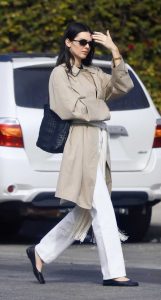 Kendall Jenner in a White Jeans