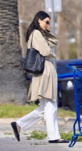 Kendall Jenner in a White Jeans