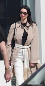 Kendall Jenner in a White Jeans