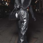 Lili Reinhart in a Black Leather Coat Was Seen Out in Paris 02/01/2026