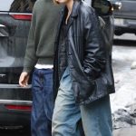 Millie Bobby Brown in a Black Leather Jacket Was Seen Out with Jacob Bongiovi in New York City 02/19/2026