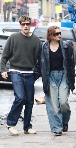 Millie Bobby Brown in a Black Leather Jacket