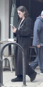 Selena Gomez in a Black Cardigan