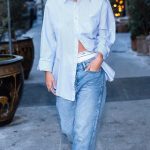Sydney Sweeney in a Blue Jeans Was Seen Out in New York 02/09/2026