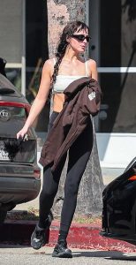 Dakota Johnson in a Black Leggings