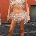 Brooks Nader in a Bubble-Inspired Outfit while Shooting a Campaign for Jukebox in New York City 03/10/2026