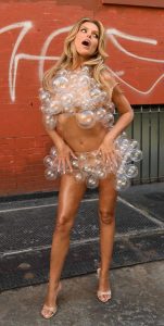 Brooks Nader in a Bubble-Inspired Outfit