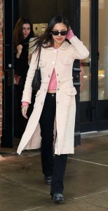 Olivia Rodrigo in a Pink Coat