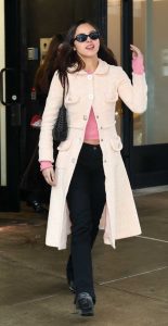 Olivia Rodrigo in a Pink Coat