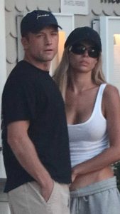 Brooks Nader in a White Tank Top