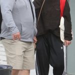 Hilary Duff in a Black Adidas Track Pants Enjoys a Family Trip to the Farmers Market in Studio City 04/12/2026