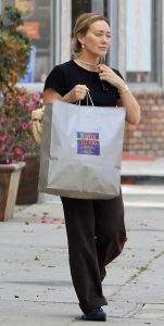 Hilary Duff in a Black Tee