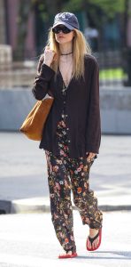 Jennifer Lawrence in a Floral Pants