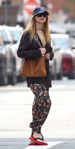 Jennifer Lawrence in a Floral Pants