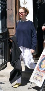 Jennifer Lawrence in a White Pants